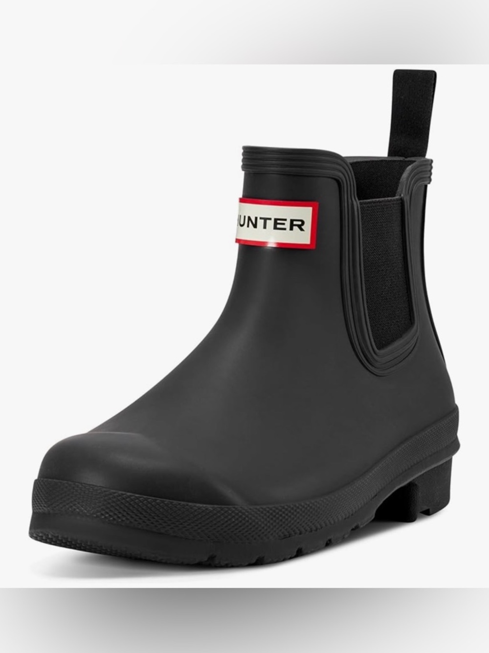 New Hunter Chelsea Black High Top Boots